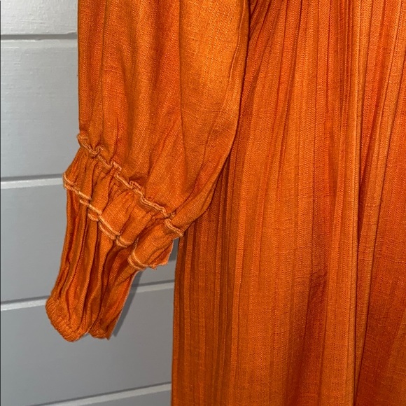 Nicholas Pleated Prairie Dress Size 8 Australian Designed - Picture 14 of 16